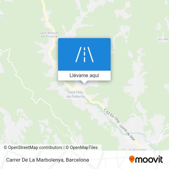 Mapa Carrer De La Marbolenya