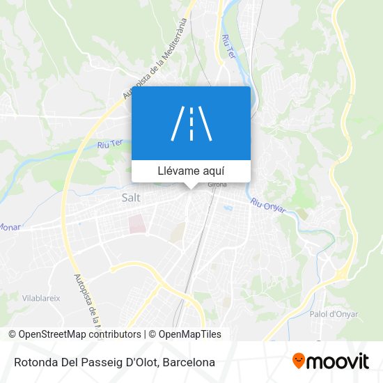 Mapa Rotonda Del Passeig D'Olot
