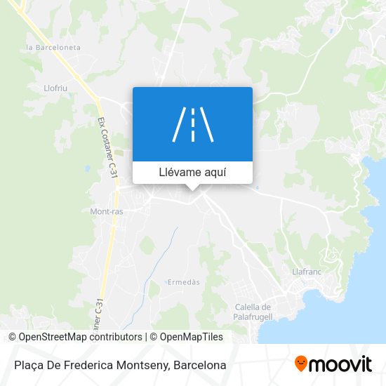 Mapa Plaça De Frederica Montseny