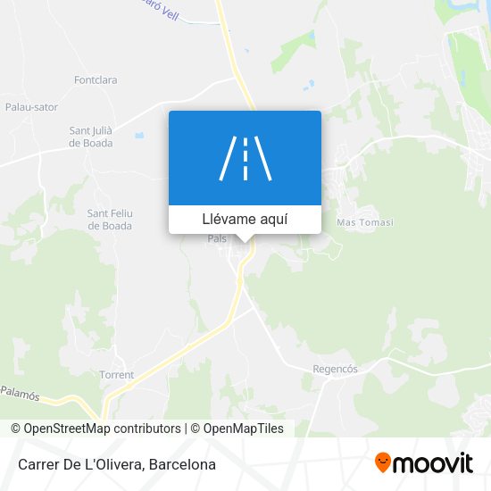 Mapa Carrer De L'Olivera