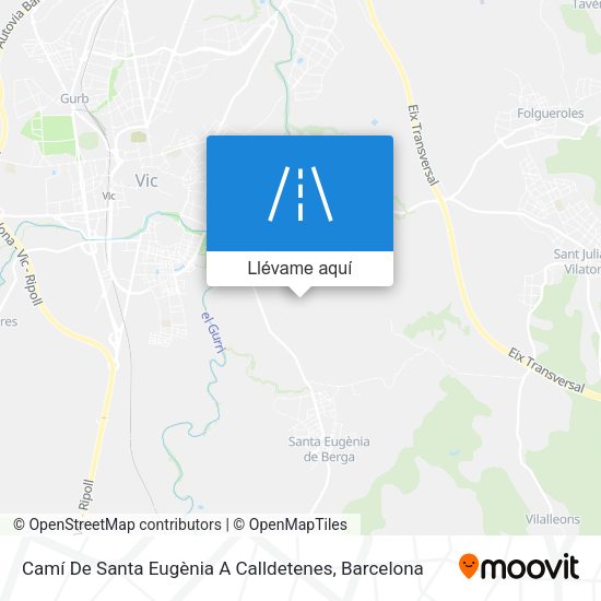 Mapa Camí De Santa Eugènia A Calldetenes
