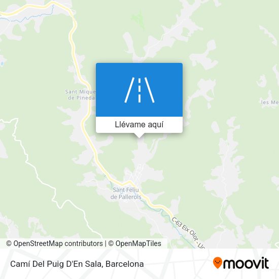 Mapa Camí Del Puig D'En Sala