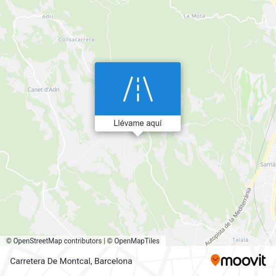 Mapa Carretera De Montcal