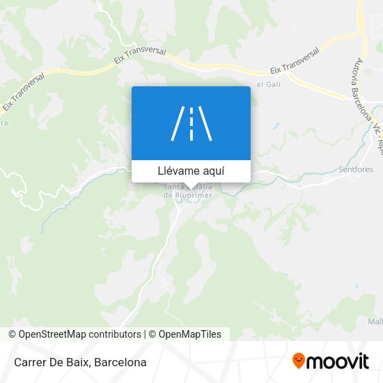 Mapa Carrer De Baix