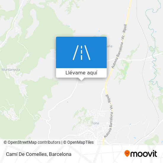 Mapa Camí De Comelles