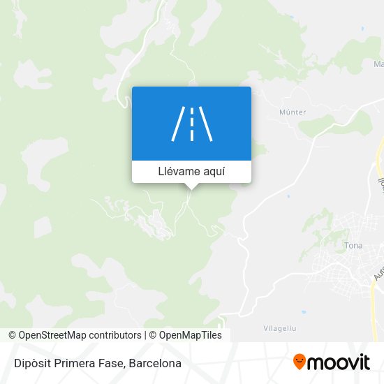 Mapa Dipòsit Primera Fase