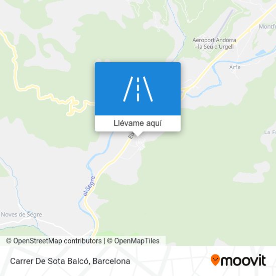 Mapa Carrer De Sota Balcó