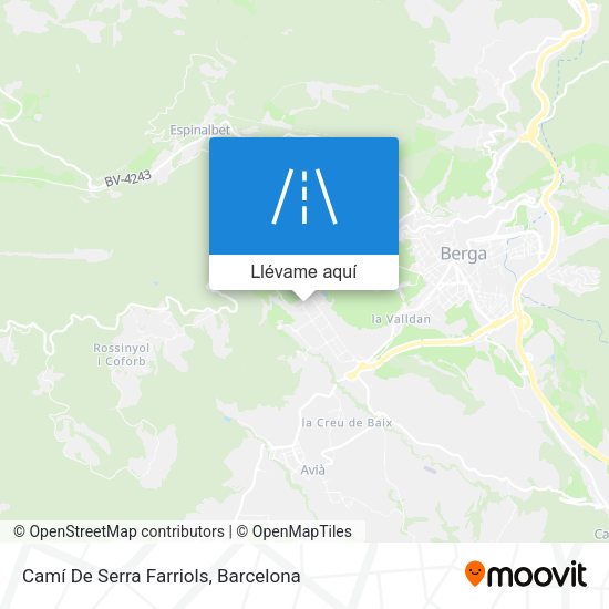 Mapa Camí De Serra Farriols