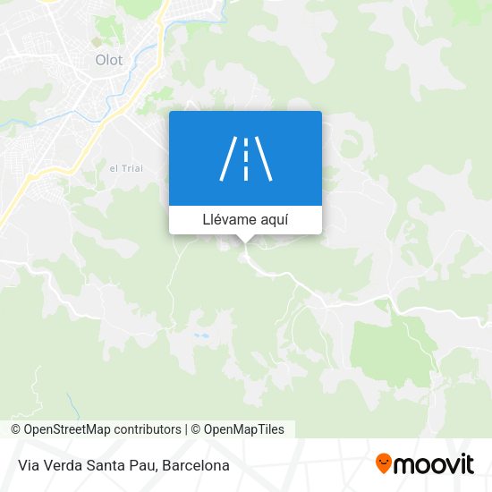 Mapa Via Verda Santa Pau