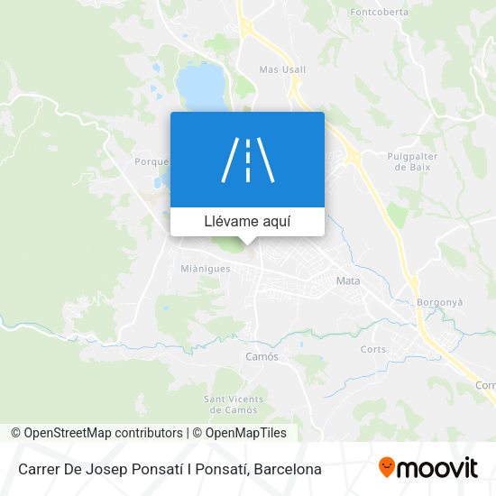 Mapa Carrer De Josep Ponsatí I Ponsatí