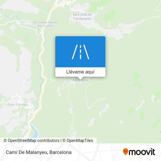 Mapa Camí De Malanyeu