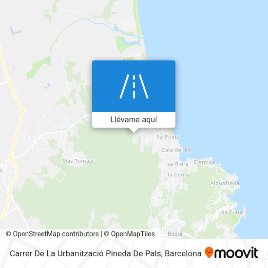 Mapa Carrer De La Urbanització Pineda De Pals