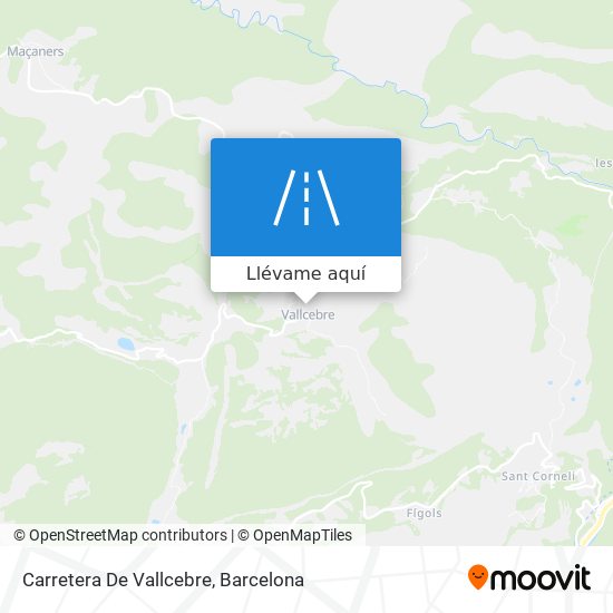 Mapa Carretera De Vallcebre