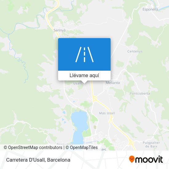 Mapa Carretera D'Usall