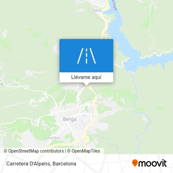 Mapa Carretera D'Alpens