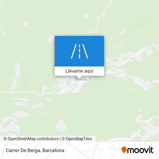 Mapa Carrer De Berga