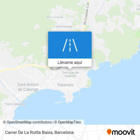 Mapa Carrer De La Rutlla Baixa