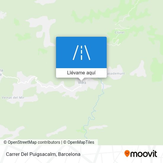 Mapa Carrer Del Puigsacalm