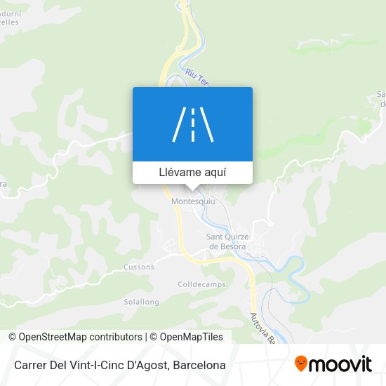 Mapa Carrer Del Vint-I-Cinc D'Agost