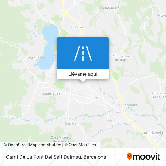 Mapa Camí De La Font Del Salt Dalmau