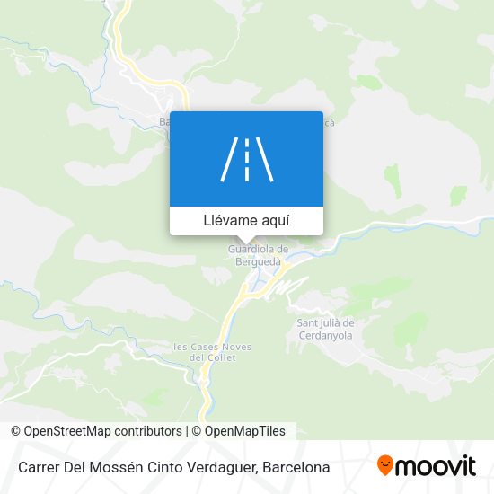 Mapa Carrer Del Mossén Cinto Verdaguer