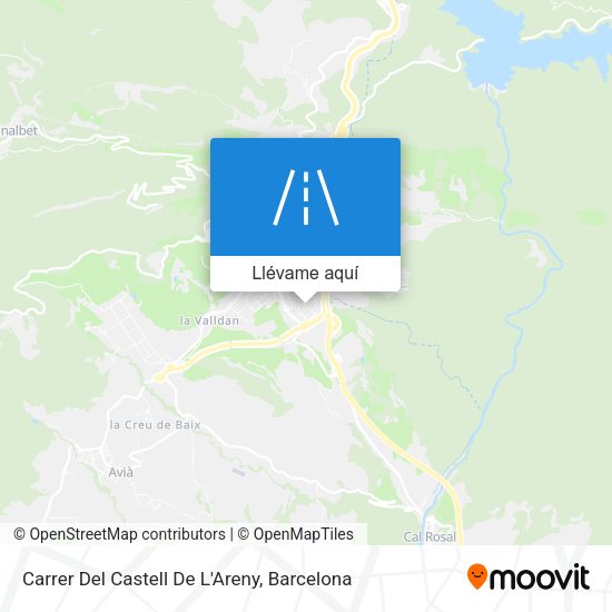 Mapa Carrer Del Castell De L'Areny