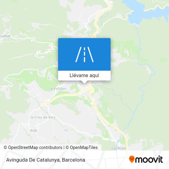 Mapa Avinguda De Catalunya