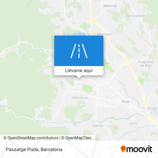 Mapa Passatge  Puda