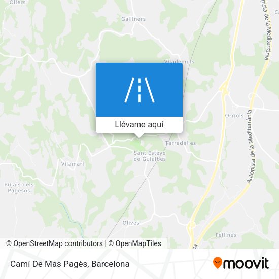 Mapa Camí De Mas Pagès