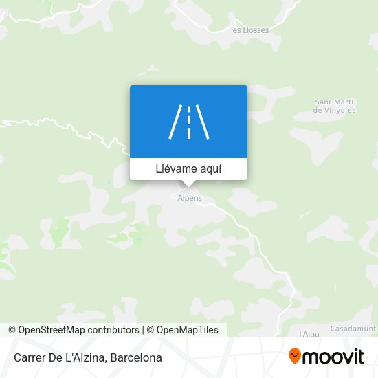 Mapa Carrer De L'Alzina