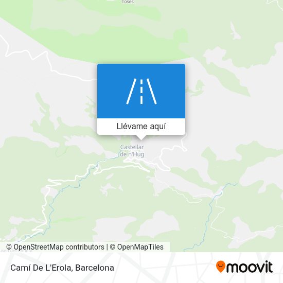 Mapa Camí De L'Erola