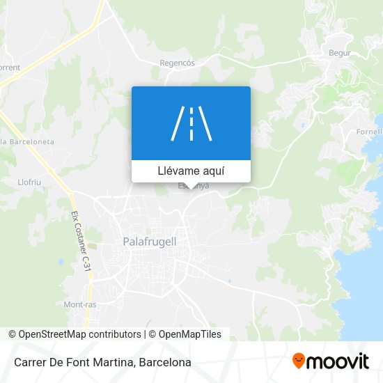 Mapa Carrer De Font Martina