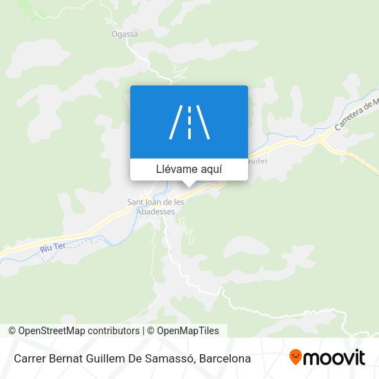Mapa Carrer Bernat Guillem De Samassó