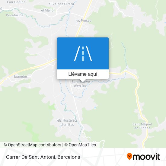 Mapa Carrer De Sant Antoni