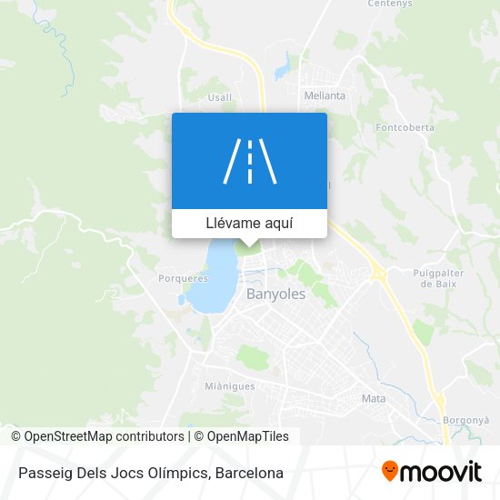 Mapa Passeig Dels Jocs Olímpics