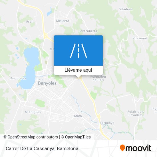 Mapa Carrer De La Cassanya
