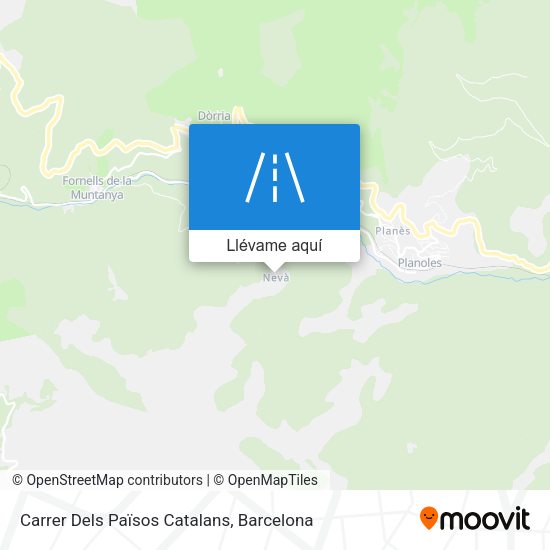 Mapa Carrer Dels Països Catalans