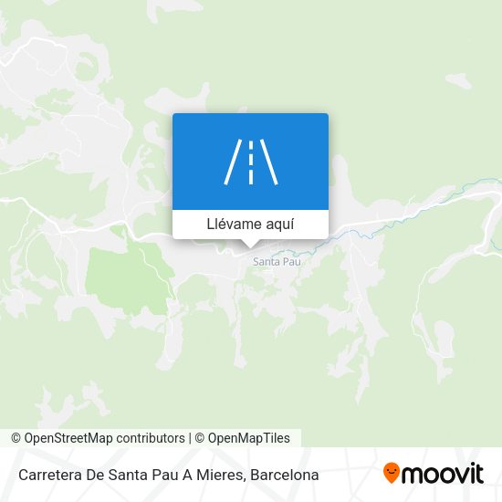 Mapa Carretera De Santa Pau A Mieres