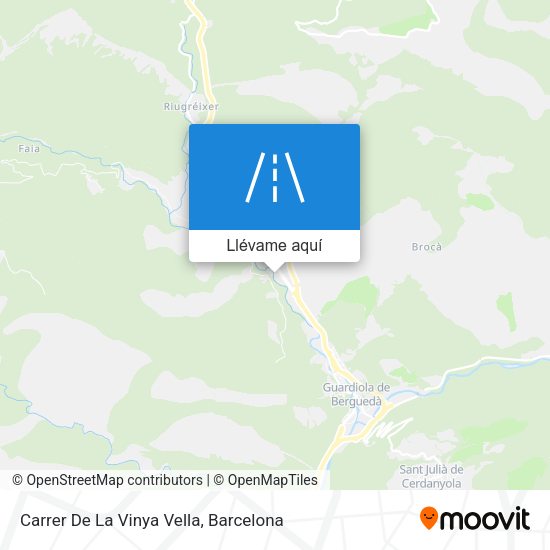 Mapa Carrer De La Vinya Vella