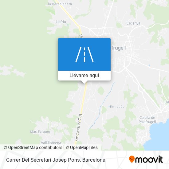 Mapa Carrer Del Secretari Josep Pons