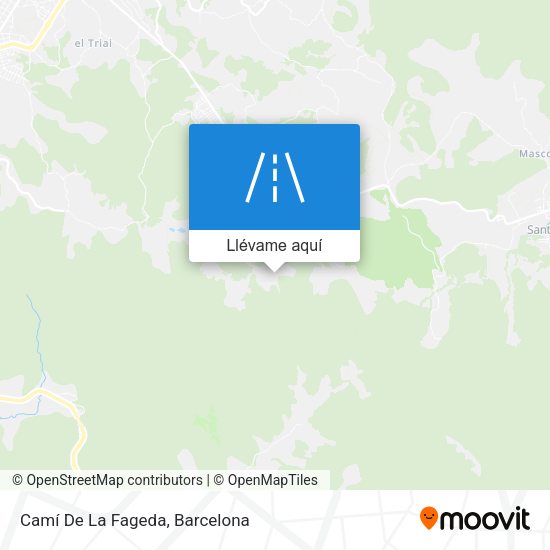Mapa Camí De La Fageda