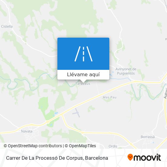 Mapa Carrer De La Processó De Corpus