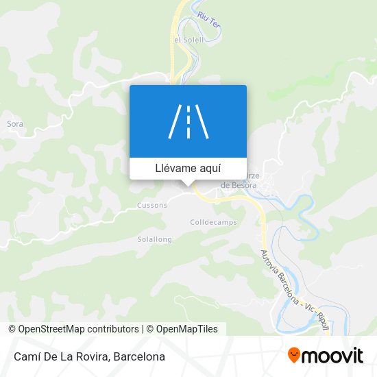 Mapa Camí De La Rovira