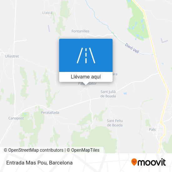 Mapa Entrada Mas Pou
