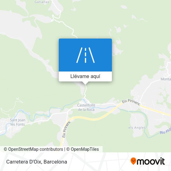 Mapa Carretera D'Oix