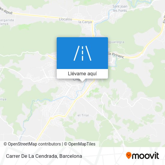 Mapa Carrer De La Cendrada