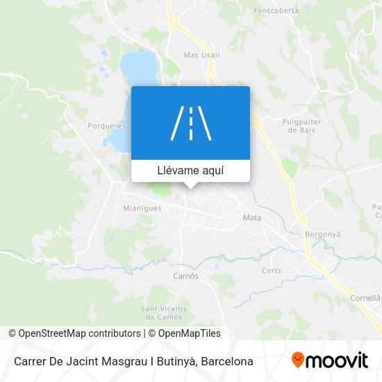 Mapa Carrer De Jacint Masgrau I Butinyà