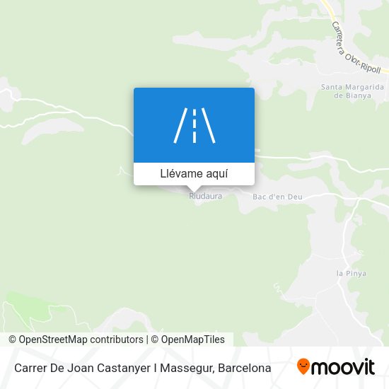 Mapa Carrer De Joan Castanyer I Massegur