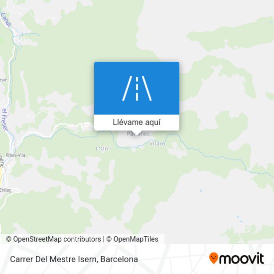 Mapa Carrer Del Mestre Isern