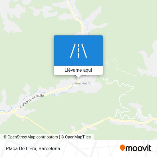 Mapa Plaça De L'Era